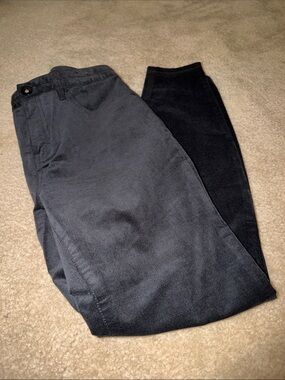 Black velvet skinny jeans